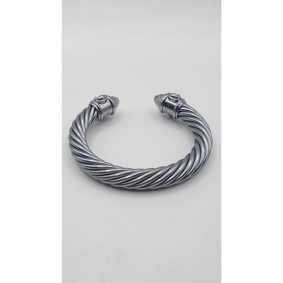 David Yurman Silver Aluminum Renaissance Cuff Bracelet - Picture 10 of 16